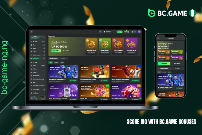 BC Game offers awesome bonuses - welcome offers, free spins, cashback and VIP rewards for casinos and sportsbooks